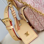 Louis Vuitton Odyssée Small M29974 Monogram Emblème jacquard canvas handbag with leather address tag
