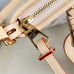 Louis Vuitton-style CarryAll East-West M2A136 Monogram Emblème jacquard canvas handbag with cowhide leather trim