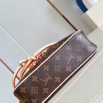 Louis Vuitton Nano Frivole M29537 Monogram canvas handbag with VVN leather trim and removable shoulder strap