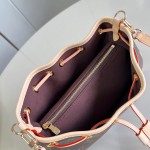 Louis Vuitton Nano Frivole M29537 Monogram canvas handbag with VVN leather trim and removable shoulder strap