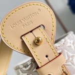 Louis Vuitton All In BB M2A377 Monogram Emblème jacquard canvas handbag with cowhide leather trim and padlock