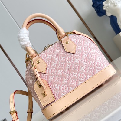 Louis Vuitton - Alma BB M2A378 Monogram Emblème Jacquard Canvas Handbag