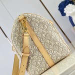 Louis Vuitton Keepall Bandoulière 45 M29670 Monogram Emblème linen cotton canvas travel bag
