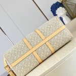 Louis Vuitton Keepall Bandoulière 45 M29670 Monogram Emblème linen cotton canvas travel bag