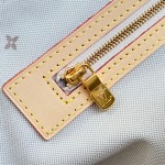 Louis Vuitton Keepall Bandoulière 45 M29670 Monogram Emblème linen cotton canvas travel bag