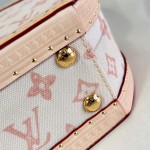  Louis Vuitton Boîte Chapeau PM M27961 Monogram Origine canvas bag with natural cowhide leather trim