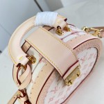  Louis Vuitton Boîte Chapeau PM M27961 Monogram Origine canvas bag with natural cowhide leather trim