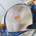Louis Vuitton Rush M27640 Monogram floral denim belt bag with embroidered details and adjustable strap