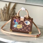 Louis Vuitton Speedy Trunk 20 M29470 Monogram travel sticker replica handbag