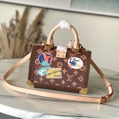 Louis Vuitton - Speedy Trunk 20 M29470 Monogram Travel Sticker Handbag