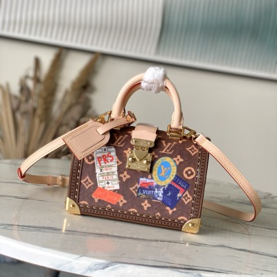 Louis Vuitton - Speedy Trunk 20 M29470 Monogram Travel Sticker Handbag