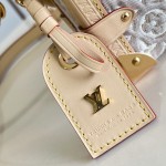  Louis Vuitton Side Trunk MM M2A145 Monogram Emblème jacquard canvas handbag with VVN trim and braided handle