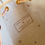 Louis Vuitton Noé M28714 Monogram Emblème jacquard shoulder bag with contrasting leather trim