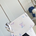  Louis Vuitton All In BB M29835 Link Quartz Monogram Empreinte leather bag with gradient pattern and removable pouch