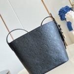 Louis Vuitton All In MM M29090 Monogram Empreinte leather bucket bag with polished clasp and name tag