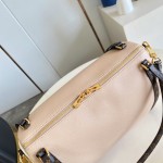 Louis Vuitton Express Medium M2A076 two-tone grained leather replica handbag with Monogram trim