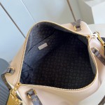 Louis Vuitton Express Medium M2A076 two-tone grained leather replica handbag with Monogram trim