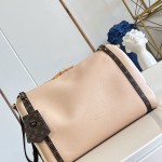 Louis Vuitton Express Medium M2A076 two-tone grained leather replica handbag with Monogram trim