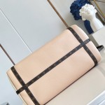 Louis Vuitton Express Medium M2A076 two-tone grained leather replica handbag with Monogram trim