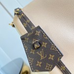 Louis Vuitton Express Medium M2A076 two-tone grained leather replica handbag with Monogram trim