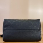Louis Vuitton-style Speedy P9 Bandoulière 30 M26177 black and red Monogram leather bag with removable strap