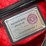 Louis Vuitton-style Speedy P9 Bandoulière 30 M26177 black and red Monogram leather bag with removable strap