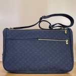 Louis Vuitton-style Saumur Large Monogram canvas shoulder bag M42352 blue M42351 green and M42350 gray