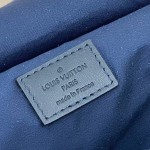 Louis Vuitton-style Saumur Large Monogram canvas shoulder bag M42352 blue M42351 green and M42350 gray