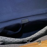 Louis Vuitton-style Saumur Large Monogram canvas shoulder bag M42352 blue M42351 green and M42350 gray