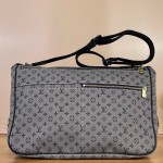 Louis Vuitton-style Saumur Large Monogram canvas shoulder bag M42352 blue M42351 green and M42350 gray