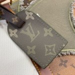 Louis Vuitton Keepall Bandoulière 50 M29190 Monogram Khaki floral travel duffle bag