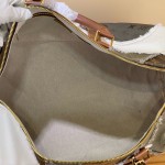Louis Vuitton Keepall Bandoulière 50 M29190 Monogram Khaki floral travel duffle bag