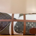 Louis Vuitton Keepall Bandoulière 50 M29190 Monogram Khaki floral travel duffle bag