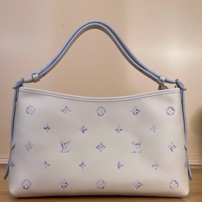 Louis Vuitton – CarryAll East-West M2A369 White Monogram Empreinte XL Bag