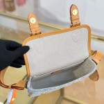 Louis Vuitton Satchel Mini M2A647 Denim Blue premium fabric crossbody bag