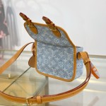 Louis Vuitton Satchel Mini M2A647 Denim Blue premium fabric crossbody bag