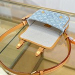 Louis Vuitton Satchel Mini M2A647 Denim Blue premium fabric crossbody bag