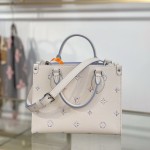 Louis Vuitton OnTheGo PM M29976 premium fabric small tote handbag with durable metal hardware