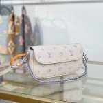 Louis Vuitton Wallet on Chain Ivy M29770 premium fabric handbag with metal hardware