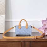 Louis Vuitton Nano Speedy M11212 denim mini handbag 16cm