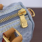 Louis Vuitton Nano Speedy M11212 denim mini handbag 16cm