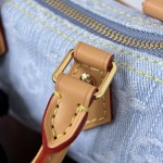 Louis Vuitton Nano Speedy M11212 denim mini handbag 16cm