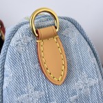 Louis Vuitton Nano Speedy M11212 denim mini handbag 16cm