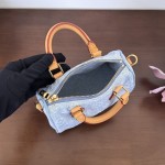 Louis Vuitton Nano Speedy M11212 denim mini handbag 16cm